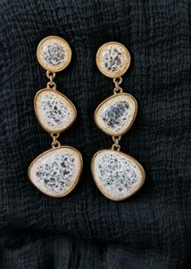 Dangle Earrings (Crystal look)