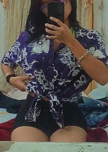 Floral Tie-Front Top