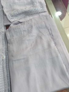 Lavender Embroidered Salwar Kameez Fabric