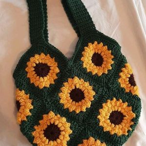 Corchet Sunflower Bag