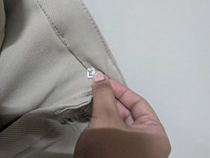 Beige Wide Leg Cargo Pants