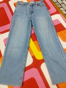 Wide Leg Denim Jeans
