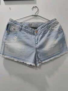 Branded Denim Shorts