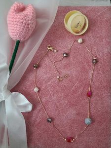 Beaded Gold Necklace