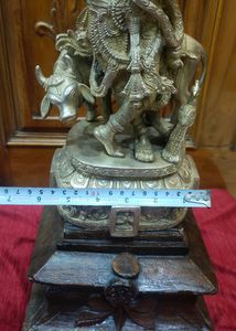 Brass Shree Krishna Idol With Cow