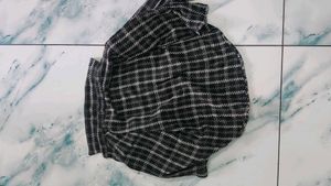 Checked Black &amp; White Shirt ( XS size )