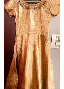 Golden Anarkali Set