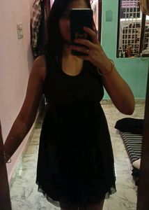 Black Cute Fitted Dress