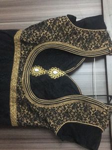 Black Gold Anarkali.