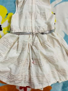 Beautiful Baby Girls Frock With Shining Jacket