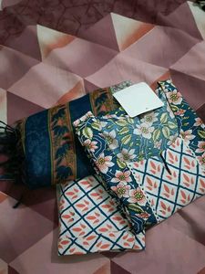 Cotton Ankarkali Suit Paint With Duppata Size Xxl