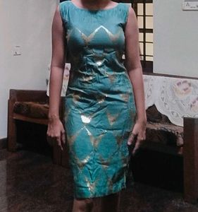 Beautiful Green Stiched Bodycon Ethnic Wear
