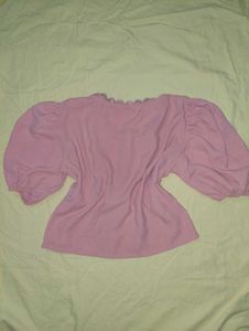 Nude Puff Sleeve Top