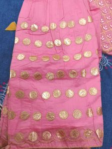 Unstiched Pink kurti set