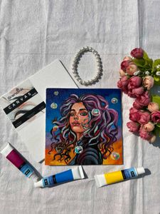 Mini Aesthetic Woman Painting