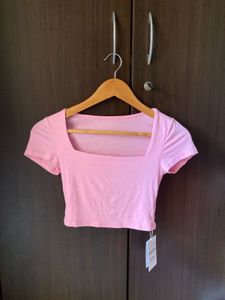 Urbanic Pink Crop Top