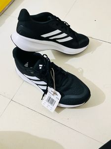 Adidas Runfalcon 5 Shoes - Black/White - Size 10