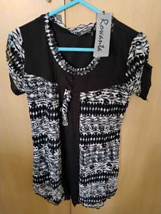 Black Western Top