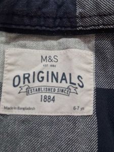 Blue &amp; White Plaid Button-Down