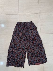 🤩Boho Queen Alert!Indigo &amp; Red Flared Palazzo💃✨