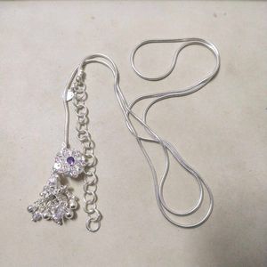 Pure Silver Kamarband Kandori – 36 Inch Adjustable