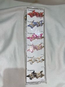 6 Pieces Butterfly Hair Clips
