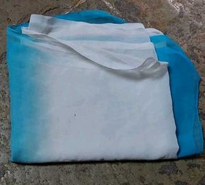 Elegant Blue &amp; White Dupatta