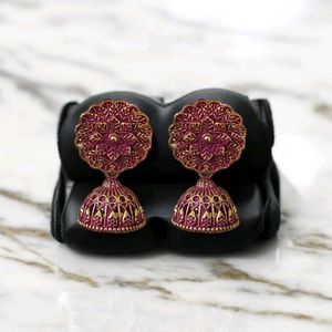 Pack Of 3 Floral Jhumka Earrings