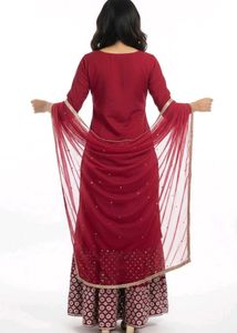 Elegant Maroon Kurta Set