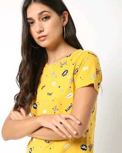 Yellow Crop Top
