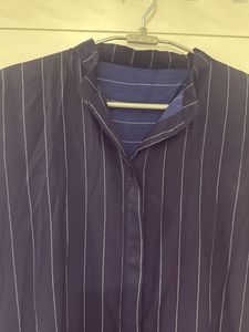 Striped long short kurta