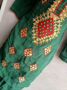 Green Pashmina Suit