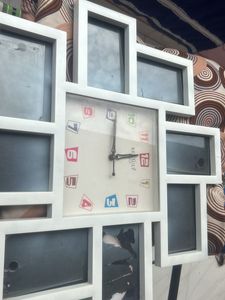 Photo Wall Clock Decor