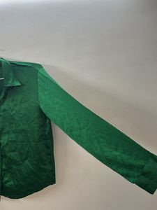 Classic Green Satin Shirt