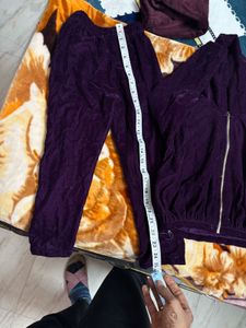 Purple Velvet Tracksuit
