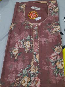 Coffee Brown Crepe Suit UNSTITCHED