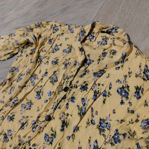 🌼 Elegant Yellow Floral Maxi Dress 🌼