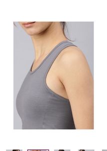 HRXby Hrithik Roshan Grey Solid Non-WiredLightly P
