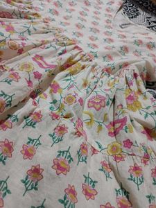 Floral Print Tiered Mini Dress