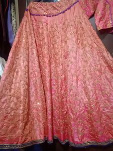 Pink Orenge Multy Chaniya Choli Cupple Set