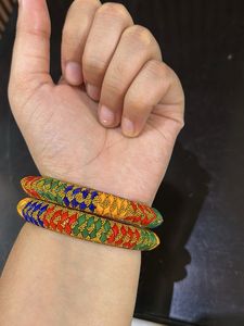 Colorful Beaded Bangles