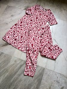 Floral Print Kurta Set