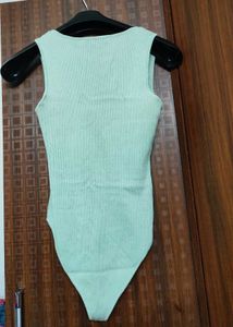 Zara Knit Bodysuit Top