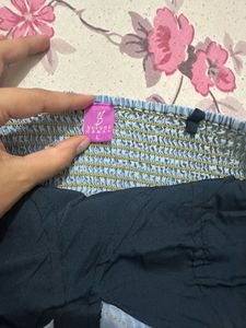 Denim Bandeau Top, Brand New