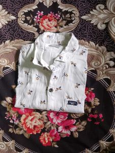 White Colour.Silk Dress
