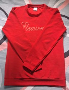 Flawson Red Crewneck Sweatshirt