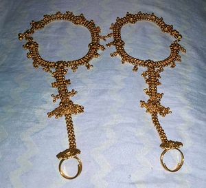 Gold Panja Hand Jewelry