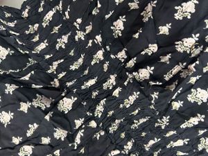 Black Patterned Romper