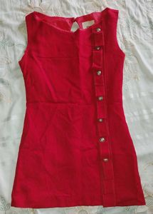 Mini Red Dress, Size Small