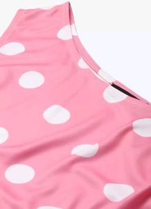 Pink One Shoulder Top.